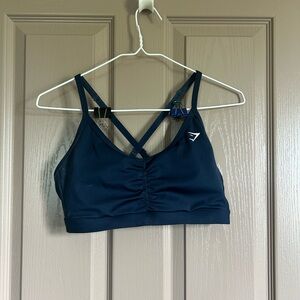 Gymshark Ruched Sports Bra - Navy